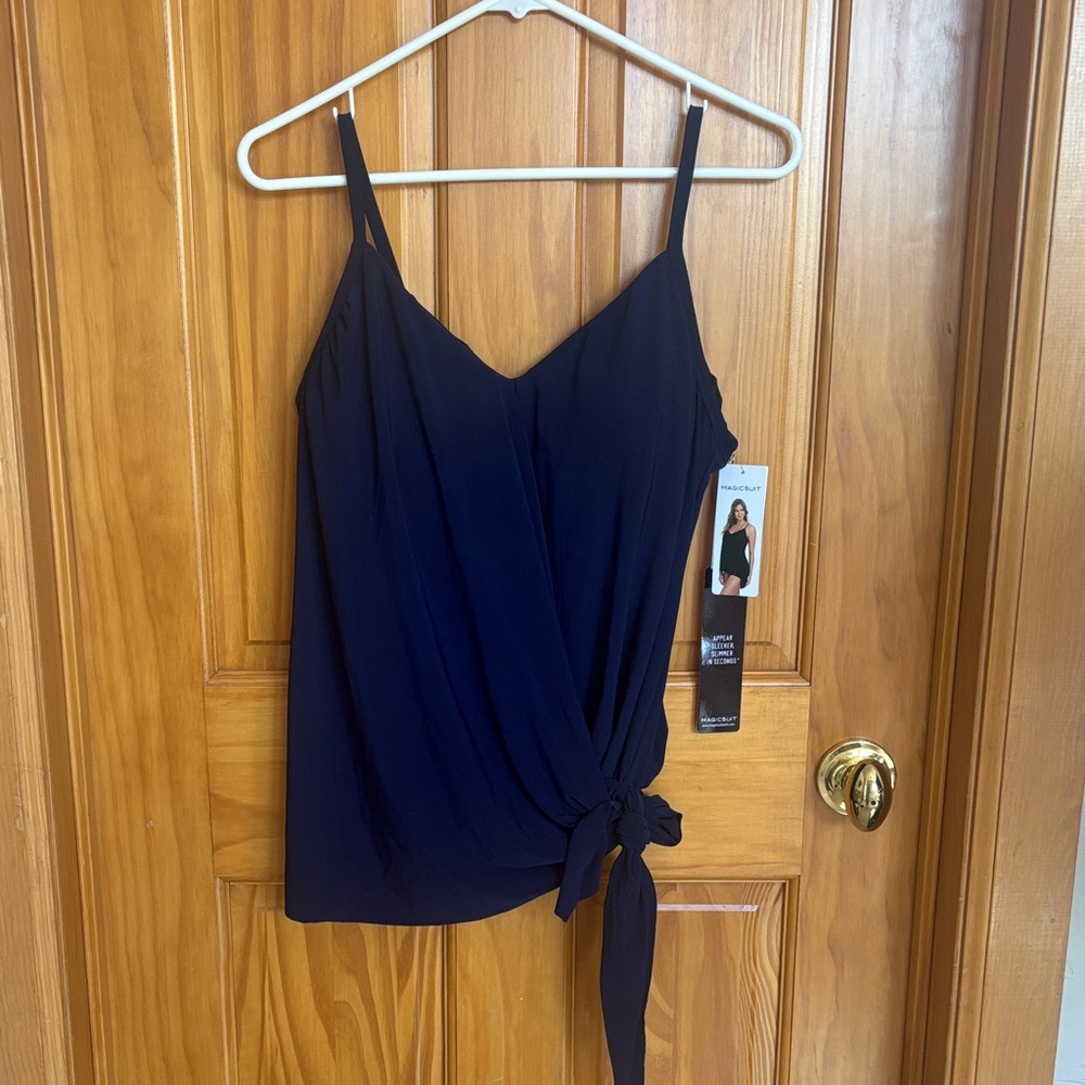 NWT MAGICSUIT Navy Bathing Suit Top